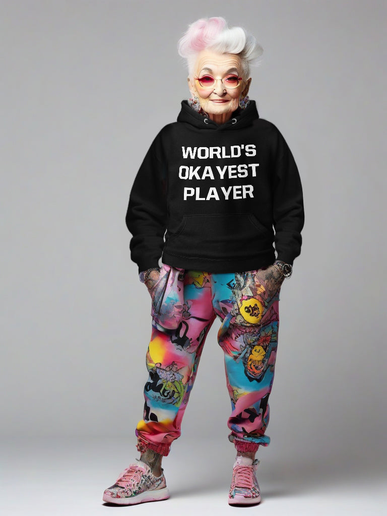 WORLD'S OKAYEST PLAYER (Unisex Hoodie)